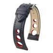 Kép 1/3 - Hirsch fekete borjú bőr óraszíj  20mm - Rally L - 05102052-2-20