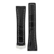 Kép 1/3 - Hirsch fekete aligátor bőr óraszíj  18mm - Navigator - no buckle - 07007459-0-1816