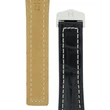 Kép 2/3 - Hirsch fekete aligátor bőr óraszíj  18mm - Navigator - no buckle - 07007459-0-1816