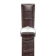 Kép 2/3 - Hirsch sötétbarna aligátor bőr óraszíj  20mm - Voyager - no buckle - 07107417-0-2018