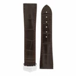 Kép 3/3 - Hirsch sötétbarna aligátor bőr óraszíj  20mm - Voyager - no buckle - 07107417-0-2018