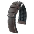 Kép 1/3 - Hirsch barna borjú bőr/ kaucsuk óraszíj  20mm - Tiger L - 0915075010-2-20