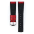 Kép 3/3 - Hirsch piros borjú bőr/ kaucsuk óraszíj  20mm - Tiger L - 0915075020-2-20