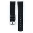 Kép 3/3 - Hirsch fekete borjú bőr/ kaucsuk óraszíj  18mm - Tiger L - 0915075050-2-18