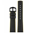 Kép 2/3 - Hirsch fekete borjú bőr/ kaucsuk óraszíj  20mm - Ayrton L - 0917292050-5-20