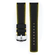 Kép 2/3 - Hirsch fekete borjú bőr/ kaucsuk óraszíj  20mm - Robby L - 0917294050-4-20