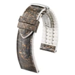 Kép 1/3 - Hirsch szürke vegán bőr/ kaucsuk óraszíj  18mm - Stone M - 0920044131-2-18