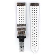 Kép 2/3 - Hirsch szürke vegán bőr/ kaucsuk óraszíj  18mm - Stone M - 0920044131-2-18