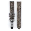 Kép 3/3 - Hirsch szürke vegán bőr/ kaucsuk óraszíj  18mm - Stone M - 0920044131-2-18