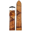 Kép 2/3 - Hirsch barna vegán bőr/ kaucsuk óraszíj  20mm - Leaf M - 0921046110-2-20