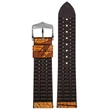 Kép 3/3 - Hirsch barna vegán bőr/ kaucsuk óraszíj  20mm - Leaf M - 0921046110-2-20