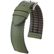 Kép 1/3 - Hirsch zöld borjú bőr/ kaucsuk óraszíj  22mm - Arne L - 0921094040-2-22