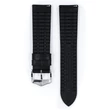 Kép 3/3 - Hirsch fekete borjú bőr/ kaucsuk óraszíj  18mm - James L - 0925002050-2-18