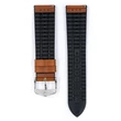 Kép 3/3 - Hirsch aranybarna borjú bőr/ kaucsuk óraszíj  18mm - James L - 0925002070-2-18