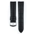Kép 2/3 - Hirsch fekete borjú bőr/ kaucsuk óraszíj  22mm - Paul L - 0925028050-2-22