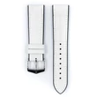 Kép 2/3 - Hirsch fehér borjú bőr/ kaucsuk óraszíj  18mm - Paul M - 0925028100-2-18