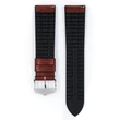 Kép 3/3 - Hirsch aranybarna borjú bőr/ kaucsuk óraszíj  20mm - Paul M - 0925028170-2-20