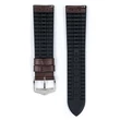 Kép 3/3 - Hirsch barna borjú bőr/ kaucsuk óraszíj  20mm - Paul XL - 0925028210-2-20