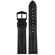 Kép 2/3 - Hirsch fekete vegán bőr/ kaucsuk óraszíj  20mm - LEAF L - 0925046050-5-20