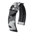 Kép 1/3 - Hirsch szürke kaucsuk/ kaucsuk óraszíj  20mm - John L - 0925088030-5-20