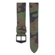 Kép 2/3 - Hirsch sötétzöld kaucsuk/ kaucsuk óraszíj  20mm - John L - 0925088040-5-20