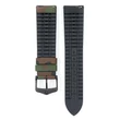 Kép 3/3 - Hirsch sötétzöld kaucsuk/ kaucsuk óraszíj  20mm - John L - 0925088040-5-20
