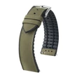 Kép 1/3 - Hirsch zöld vegán bőr/ kaucsuk óraszíj  22mm - Arne L - 0925090040-2-22
