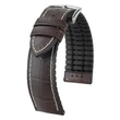 Kép 1/3 - Hirsch barna borjú bőr/ kaucsuk óraszíj  20mm - George L - 0925128010-2-20