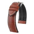 Kép 1/3 - Hirsch aranybarna borjú bőr/ kaucsuk óraszíj  20mm - George L - 0925128070-2-20