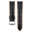 Kép 2/3 - Hirsch fekete borjú bőr/ kaucsuk óraszíj  20mm - Andy L - 0927628050-2-20