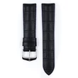 Kép 2/3 - Hirsch fekete borjú bőr/ kaucsuk óraszíj  22mm - Andy L - 0928028050-2-22