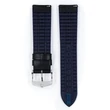 Kép 3/3 - Hirsch fekete borjú bőr/ kaucsuk óraszíj  22mm - Andy L - 0928028050-2-22