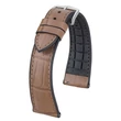 Kép 1/3 - Hirsch barna aligátor bőr óraszíj  20mm - Ian L - 0935007095-2-20