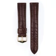 Kép 2/3 - Hirsch barna aligátor bőr óraszíj  18mm - Genuine Alligator M NQR - 10200719NQ-1-18