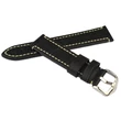 Kép 3/3 - Hirsch fekete borjú bőr óraszíj  20mm - Knight L NQR - 10902850-2-20