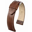 Kép 1/3 - Hirsch barna bivaly bőr óraszíj  18mm - Buffalo M NQR - 11350215-2-18