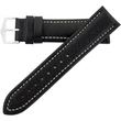 Kép 3/3 - Hirsch fekete bivaly bőr óraszíj  18mm - Buffalo M NQR - 11350250-2-18