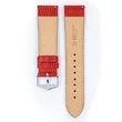 Kép 3/3 - Hirsch piros borjú bőr óraszíj  18mm - Rainbow M - 12302620-2-18