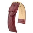 Kép 1/3 - Hirsch bordó borjú bőr óraszíj  12mm - Rainbow M - 12302660-1-12