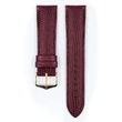 Kép 2/3 - Hirsch bordó borjú bőr óraszíj  12mm - Rainbow M - 12302660-1-12