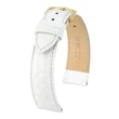 Kép 1/3 - Hirsch fehér borjú bőr óraszíj  12mm - Crocograin M - 12302800-1-12