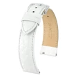 Kép 1/3 - Hirsch fehér borjú bőr óraszíj  16mm - Crocograin M - 12302800-2-16