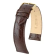 Kép 1/3 - Hirsch barna borjú bőr óraszíj  8mm - Crocograin M NQR - 12302810-1-08