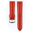 Kép 2/3 - Hirsch piros borjú bőr óraszíj  12mm - Crocograin M - 12302820-1-12
