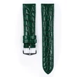 Kép 2/3 - Hirsch zöld borjú bőr óraszíj  12mm - Crocograin M - 12302840-1-12