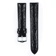 Kép 2/3 - Hirsch fekete borjú bőr óraszíj  8mm - Crocograin M NQR - 12302850-1-08