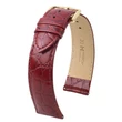 Kép 1/3 - Hirsch bordó borjú bőr óraszíj  12mm - Crocograin M - 12302860-1-12