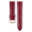 Kép 2/3 - Hirsch bordó borjú bőr óraszíj  12mm - Crocograin M - 12302860-1-12