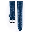Kép 2/3 - Hirsch kék borjú bőr óraszíj  12mm - Crocograin M - 12302880-2-12