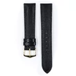 Kép 2/3 - Hirsch fekete borjú bőr óraszíj  18mm - Rainbow L NQR - 12322650NQ-1-18